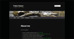 Desktop Screenshot of fabiokaiser.eu